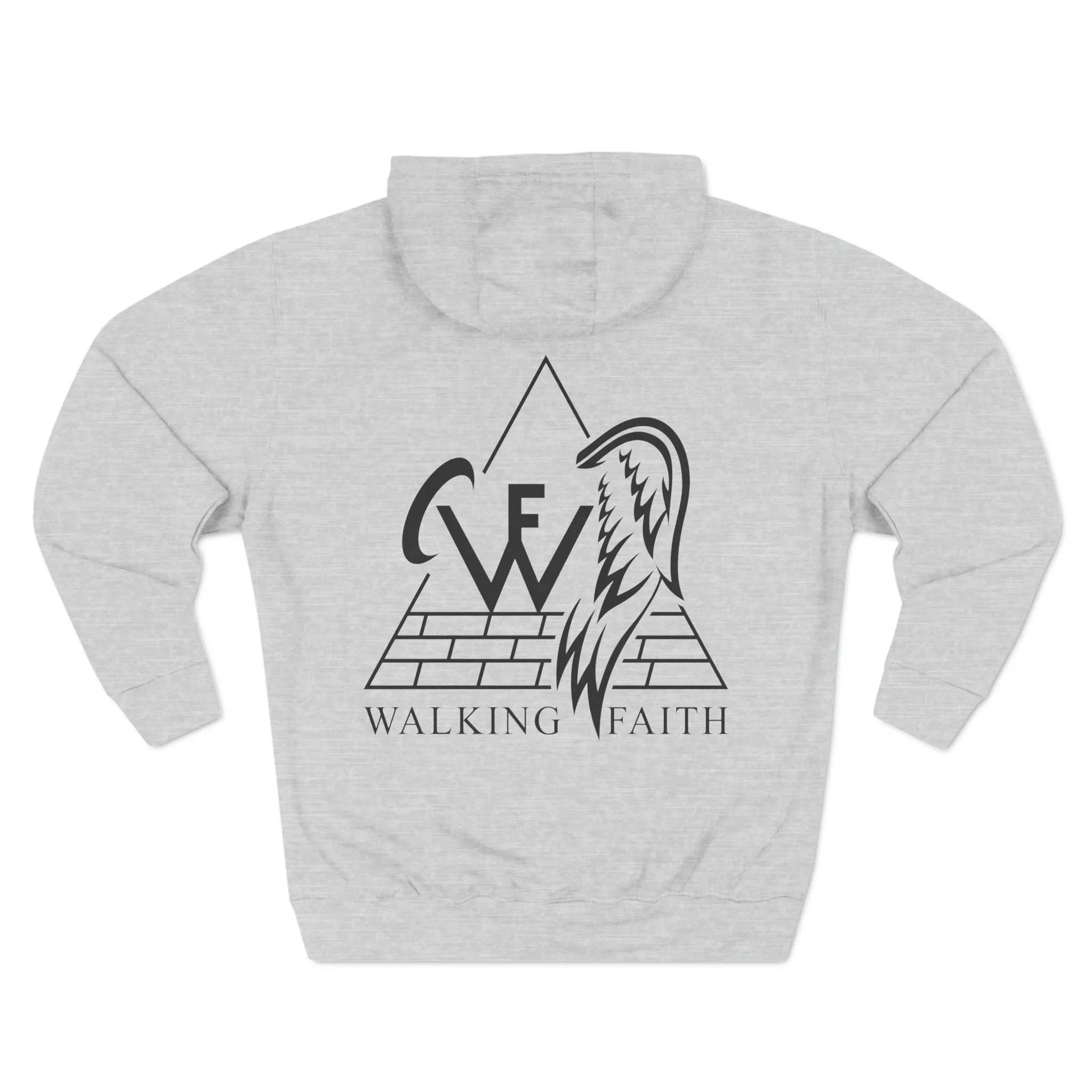 Three-Panel Fleece Hoodie